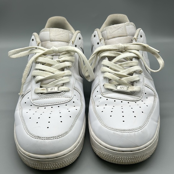Air Force One Low Top White/White Size 14 - Picture 3 of 9